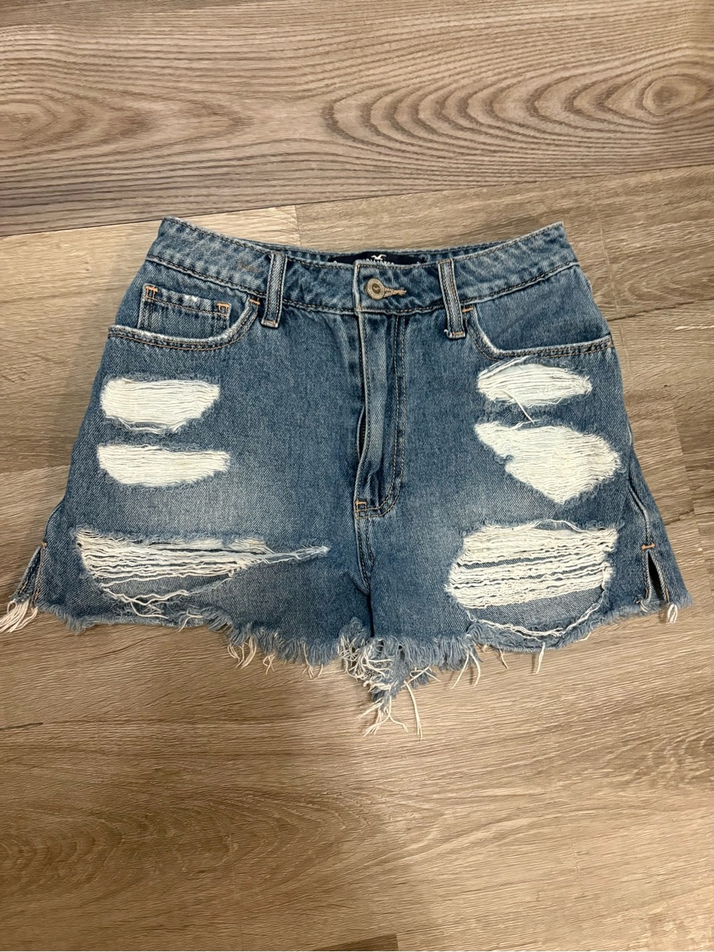 Hollister Medium Blue Denim Shorts